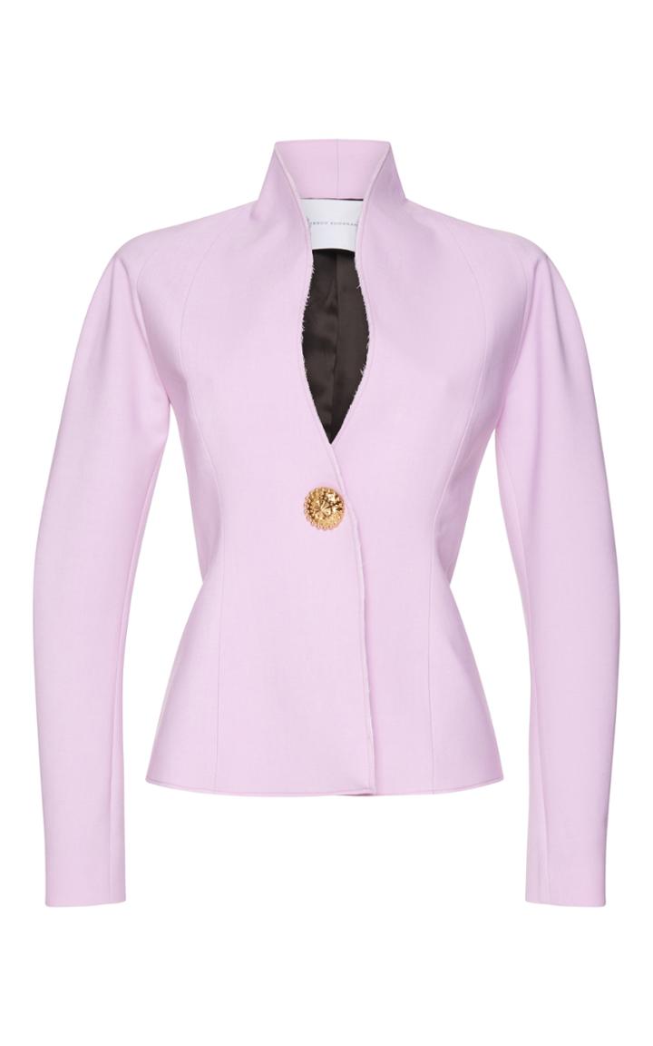 Francesco Scognamiglio Long Sleeve Wool Blazer