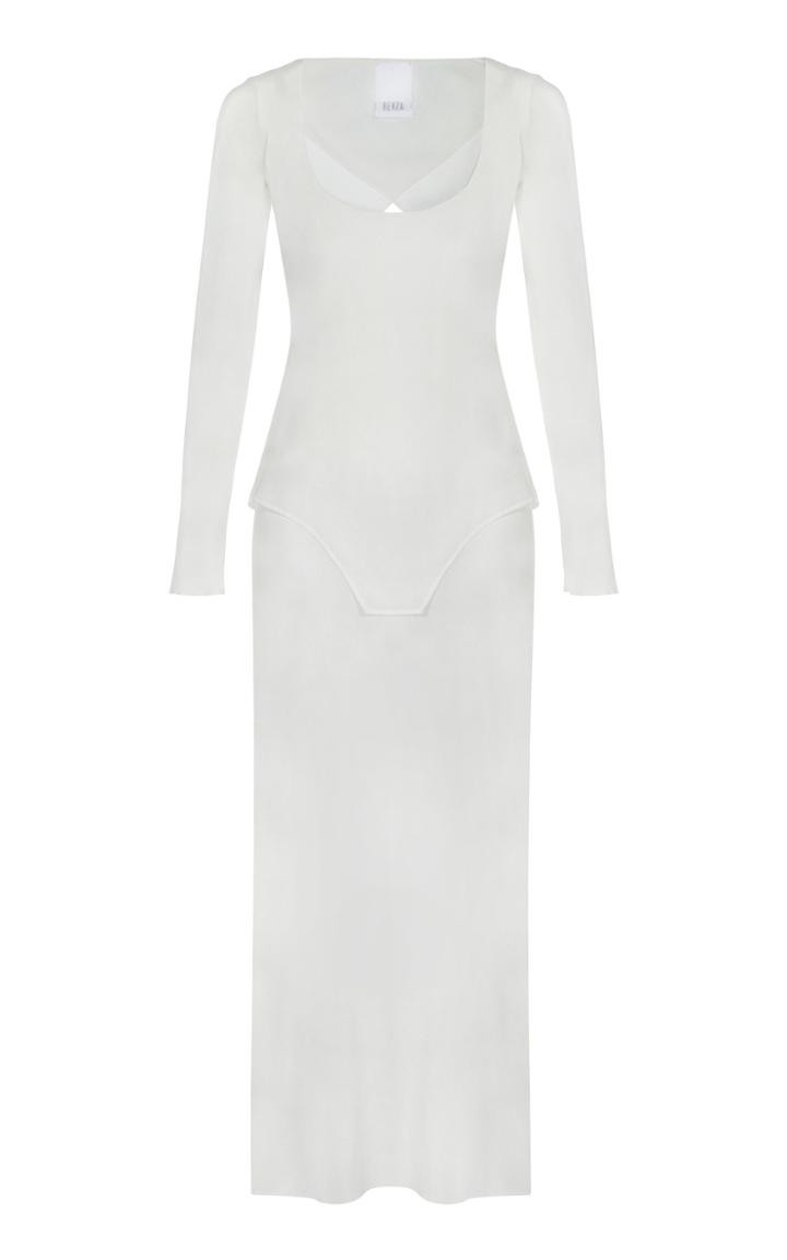 Moda Operandi Bevza Long Sleeve Silk Dress Size: Xs