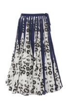 Jonathan Cohen The Rickie Floral Godet Cotton Skirt