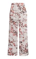 Moda Operandi Ralph & Russo Blossom Satin Pyjama Wide-leg Pants