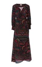 Chufy Illari Wrap-effect Broadcloth Maxi Dress