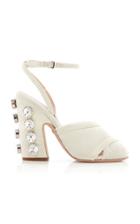 Giambattista Valli Crystal-embellished Velvet Sandals