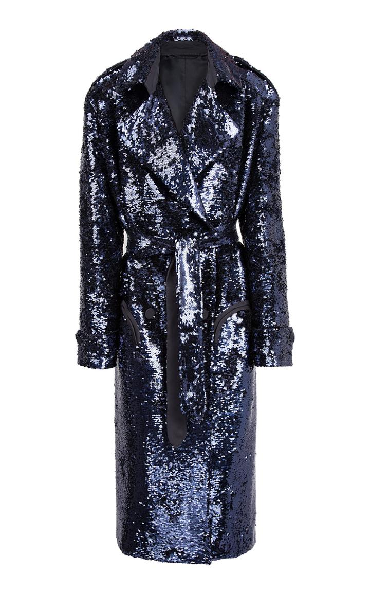 Moda Operandi Blaz Milano Kelpie Wait Sequined Double-breasted Coat Size: 0