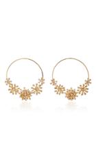 Rosantica Arcadia Gold-tone Crystal Hoop Earrings