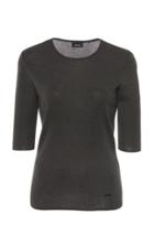 Akris Rib Knit Cashmere Silk Blend Top