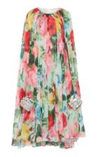 Moda Operandi Richard Quinn Drape-effect Floral-printed Chiffon Dress Size: 6
