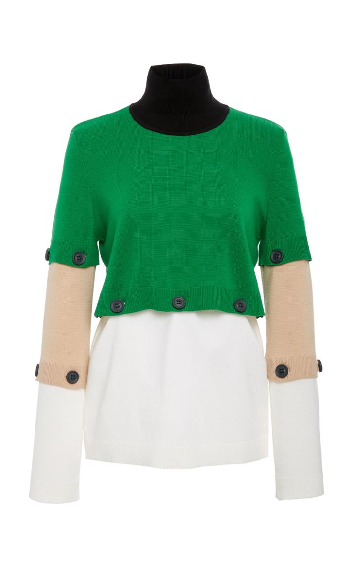 Rosetta Getty Pieced Oversized Pullover