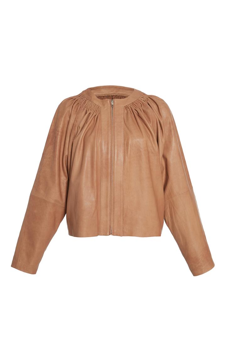 Ulla Johnson Guinevere Stitched Leather Jacket