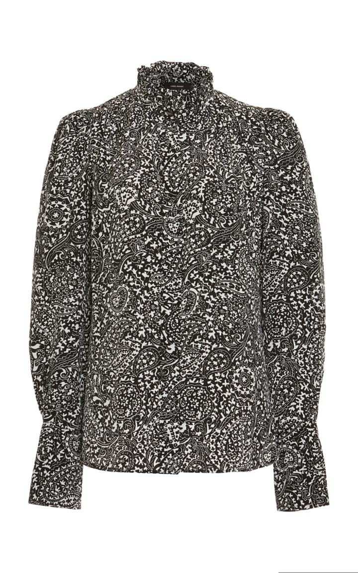 Isabel Marant Lamia Printed Silk Blouse