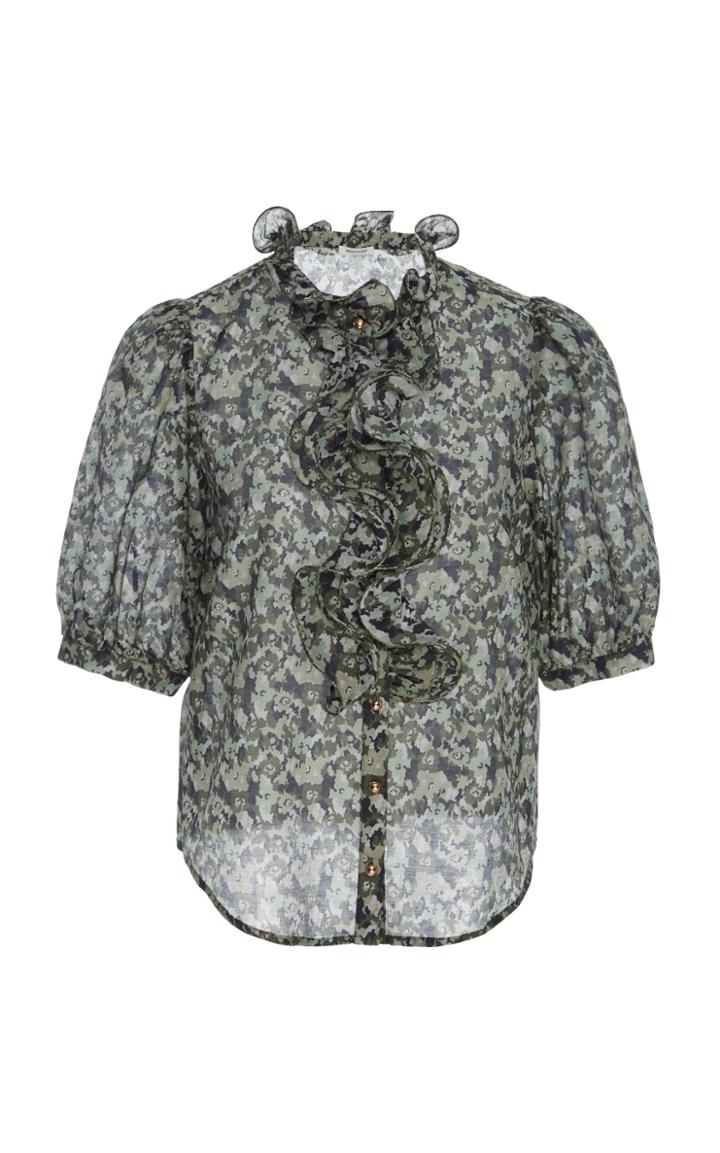 Manoush Printed Button Up Blouse