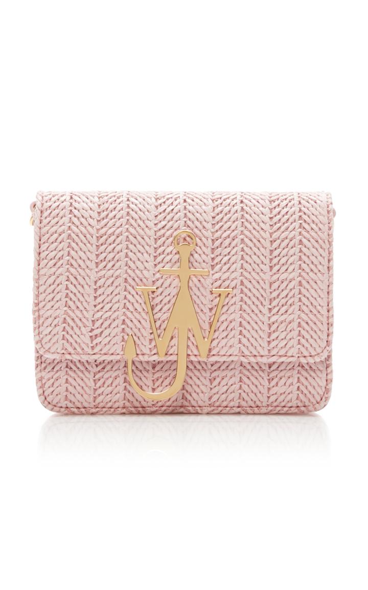 Moda Operandi Jw Anderson Woven Leather Logo Shoulder Bag
