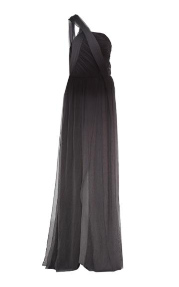 Narciso Rodriguez Printed Ombre Silk-georgette Gown