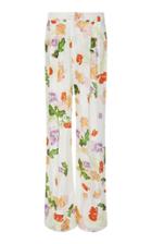 Verandah Floral Taffeta Wide Leg Trousers