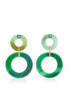 Eduarda Brunelli Orbe Green Double Earring