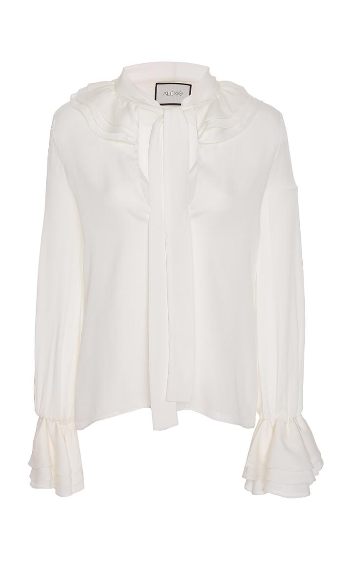 Alexis Gale Scarf Tie Top
