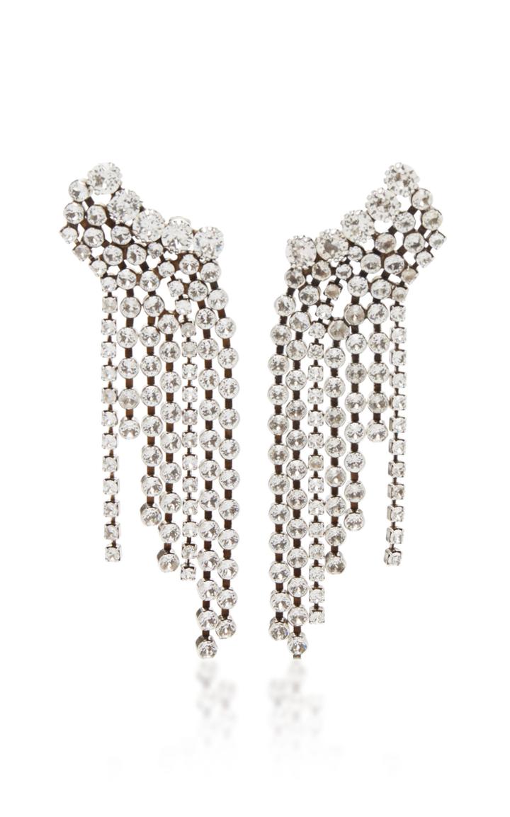 Isabel Marant A Wild Shore Silver-plated Crystal Earrings