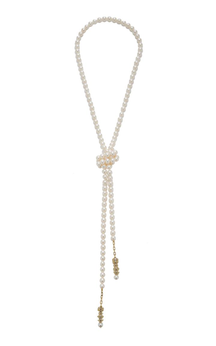 Kendra Pariseault Love One Another Pearl And Diamond Wrap Necklace