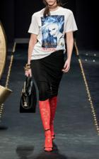 Versace Donatella Versace Graphic Printed Cotton T-shirt