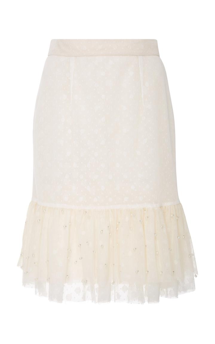 Alcoolique Dora Ruffle Pearl Skirt