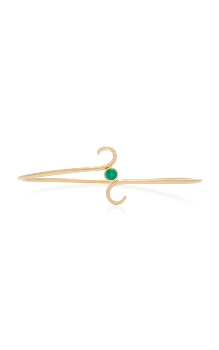 Donna Hourani Love 18k Gold And Emerald Bracelet