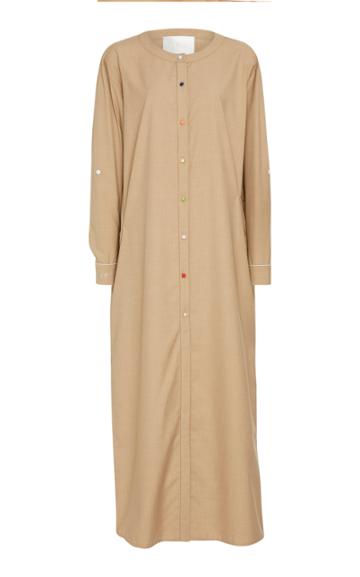 Piu Lifestyle Monogram Long Cotton Blend Tunic