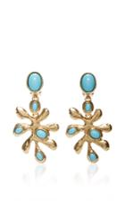 Oscar De La Renta Cyan Sea Tangle C Earring