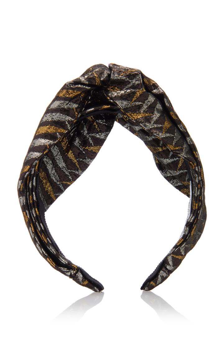 Benoit Missolin Fallon Knotted Lurex Headband