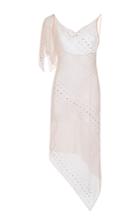 Area Crystal Chiffon Handkerchief Dress