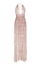 Georges Hobeika Embellished Halter Gown