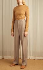 Moda Operandi Vince Pleated Flannel Straight-leg Trousers