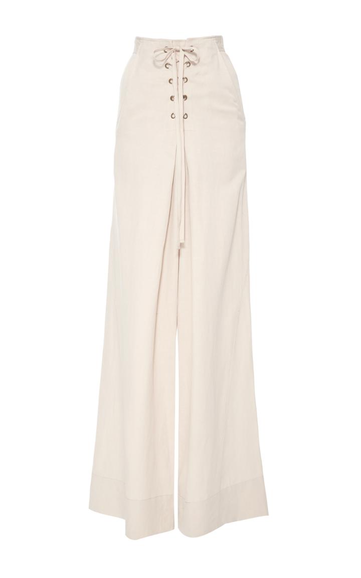 Ulla Johnson Rix High Waist Lace Up Trousers