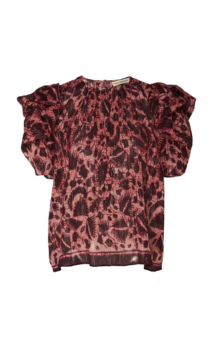 Ulla Johnson Nova Printed Cotton-blend Top