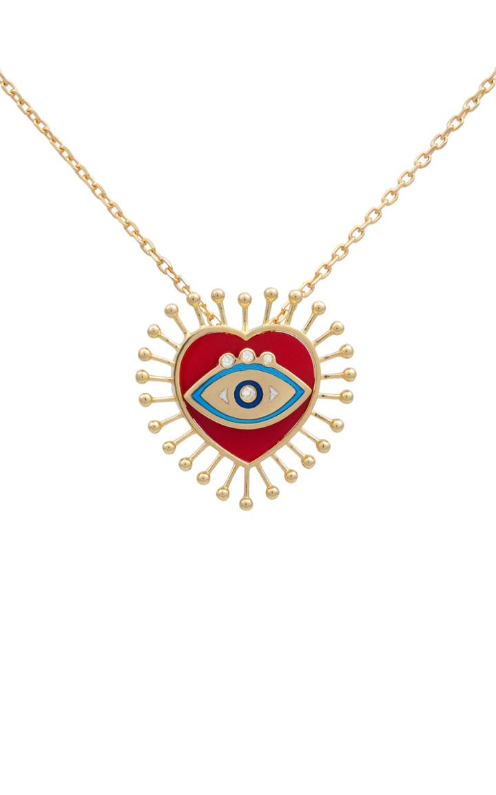 Moda Operandi L'atelier Nawbar 18k Yellow Gold Eye Heart U Pendant