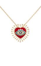 Moda Operandi L'atelier Nawbar 18k Yellow Gold Eye Heart U Pendant