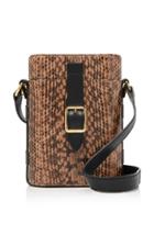 Officina Del Poggio Terra Snakeskin Mini Safari Crossbody