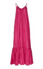 Kalita Brigitte Gathered Silk Maxi Dress Size: S/m