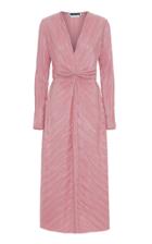 Rotate By Birger Christensen Knot Accented Midi Dress