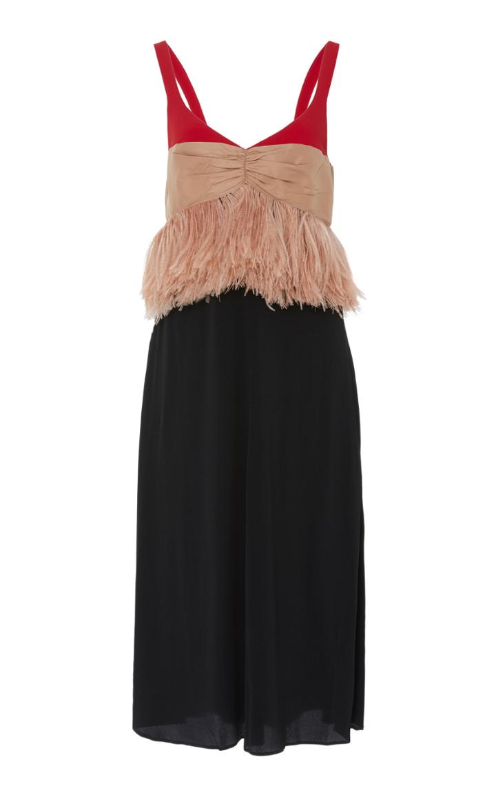 N 21 N&deg;21 Feathered Midi Dress