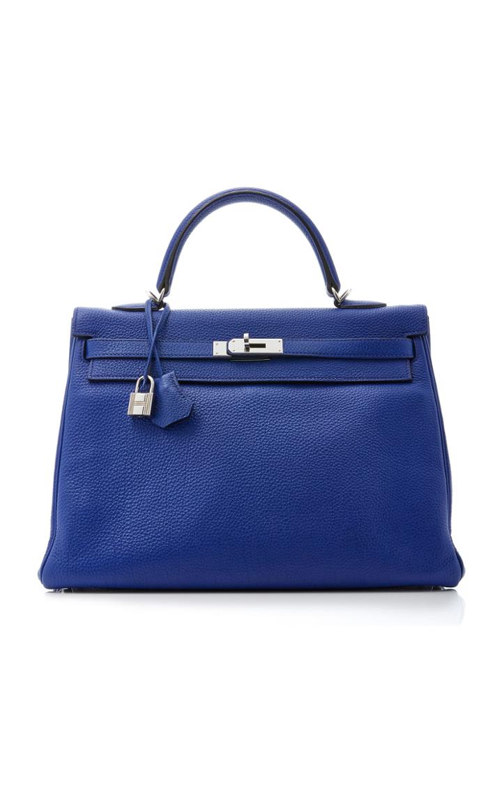 Heritage Auctions Special Collections Hermes 35cm Blue Electric Togo Retourne Kelly