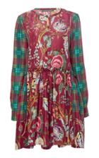 Alberta Ferretti Ruffle Mini Silk Dress