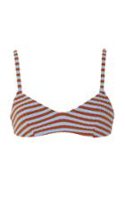 Solid & Striped Rachel Ribbed Striped Bikini Top