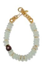 Lizzie Fortunato Tidal Gold-plated, Amethyst And Wood Necklace