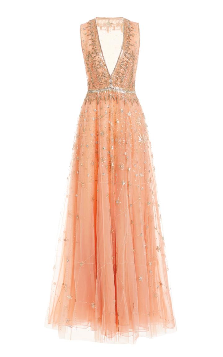 Moda Operandi Cucculelli Shaheen Grapefruit Constellation Gown