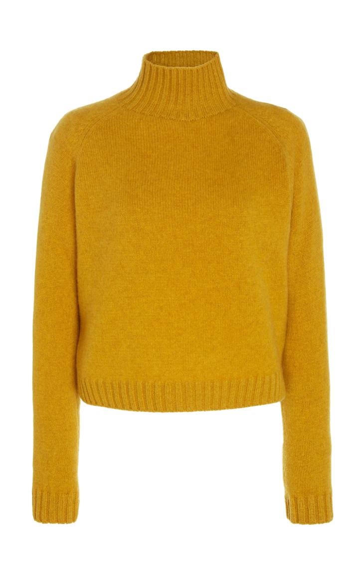 The Elder Statesman Highland Cashmere Crop Turtleneck