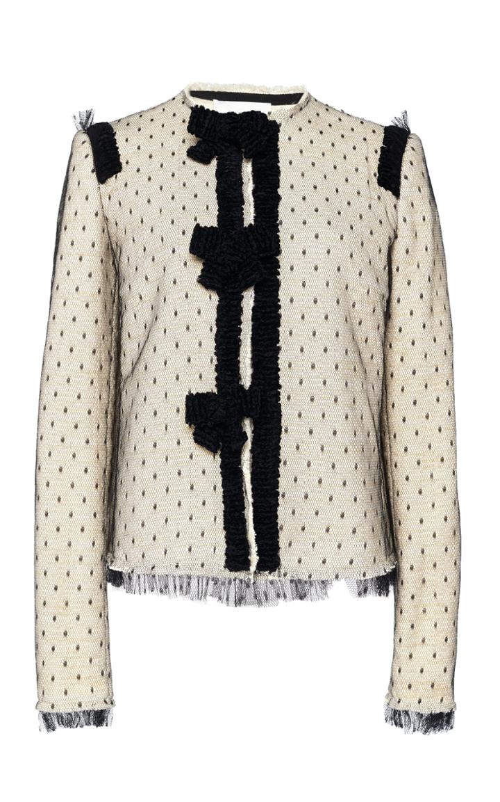 Giambattista Valli Spotted Cotton Tulle Jacket