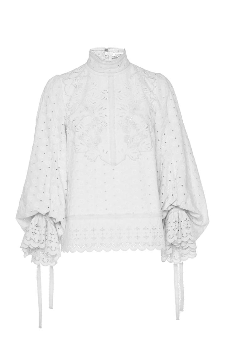 Andrew Gn Eyelet Top