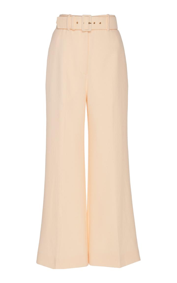 Emilia Wickstead Jana Belted Cady Cropped Pants
