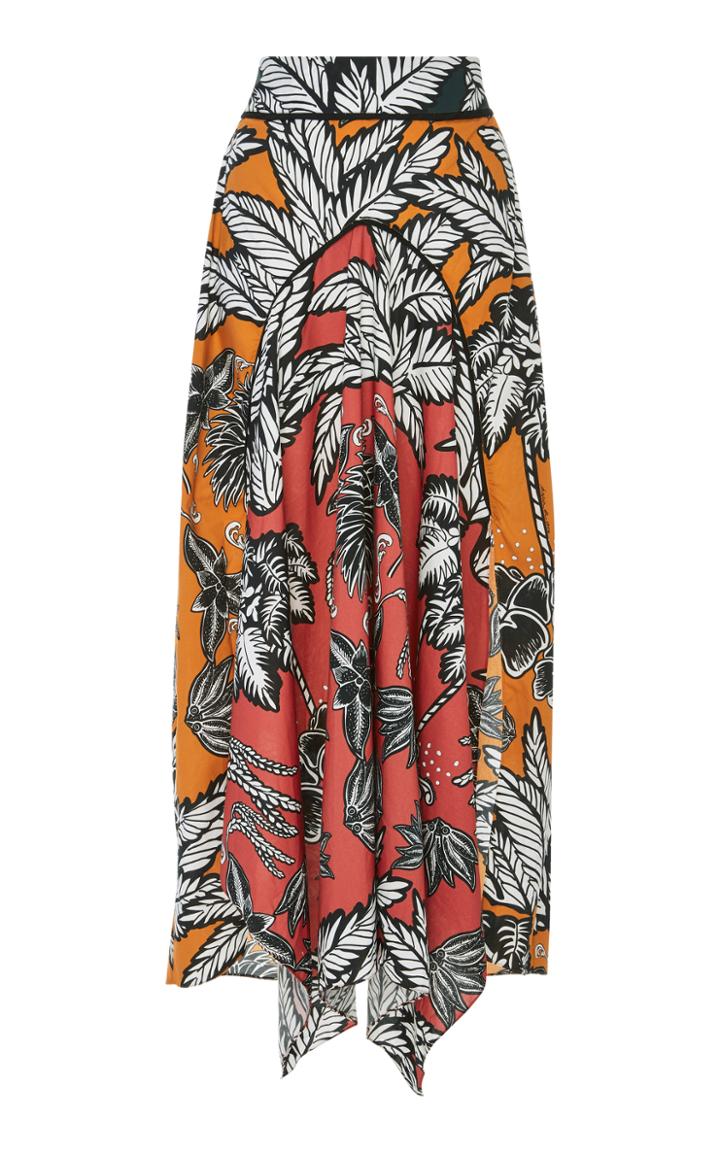 Agua De Coco Printed Cotton Maxi Skirt