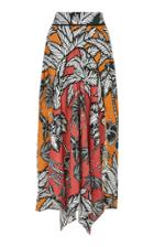 Agua De Coco Printed Cotton Maxi Skirt