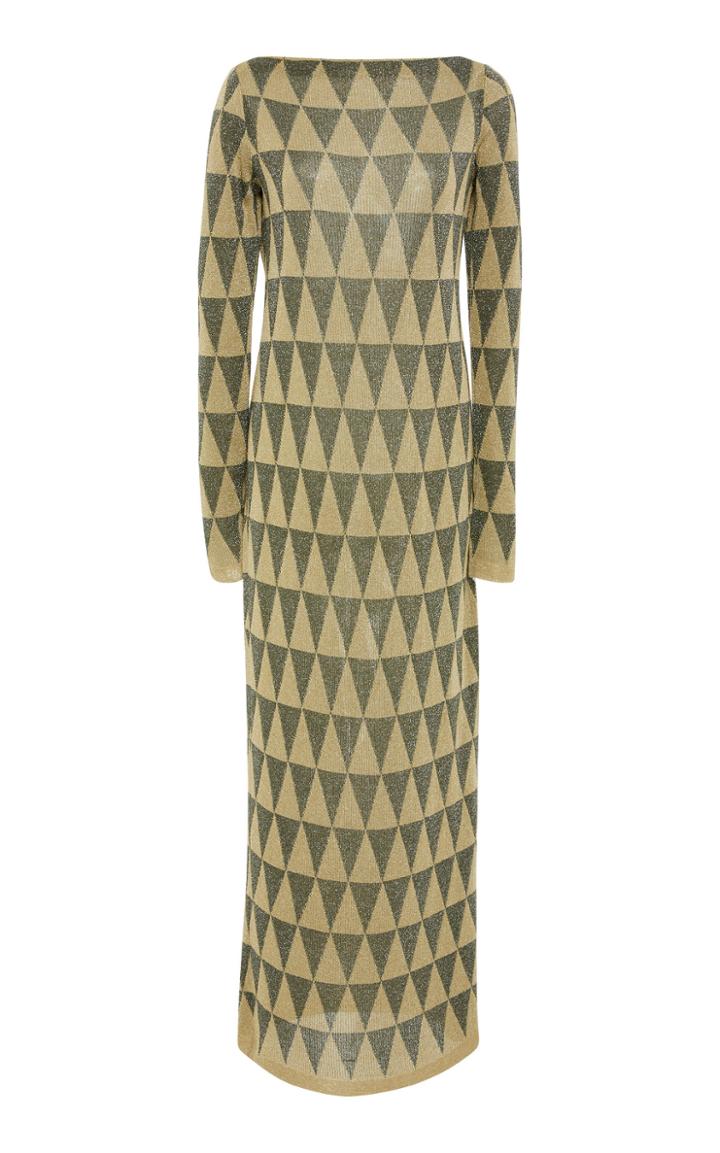 Zeynep Aray Triangle Printed Knit Dress